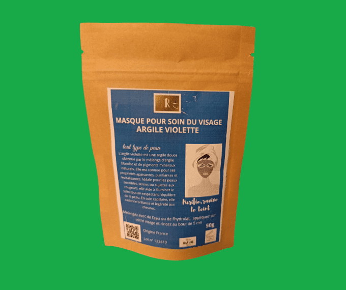 Masque naturel argile violette