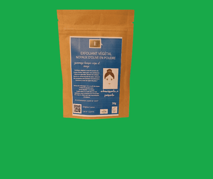 Exfoliant végétal noyau d'olive en poudre