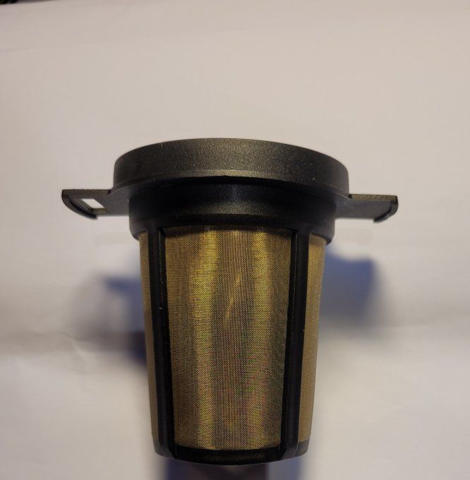Filtre à thé noir M avec couvercle diam 6cm