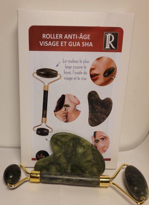 Roller anti-âge visage et gua sha