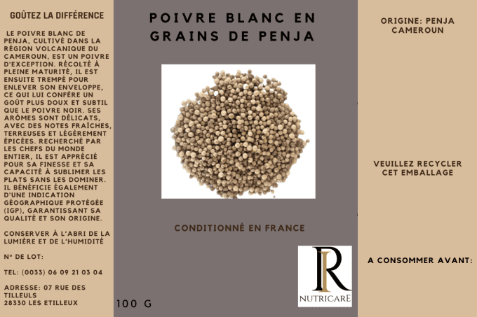 poivre blanc en grains de penja