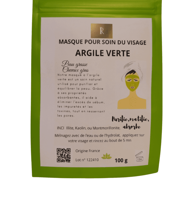 Masque à l'argile verte