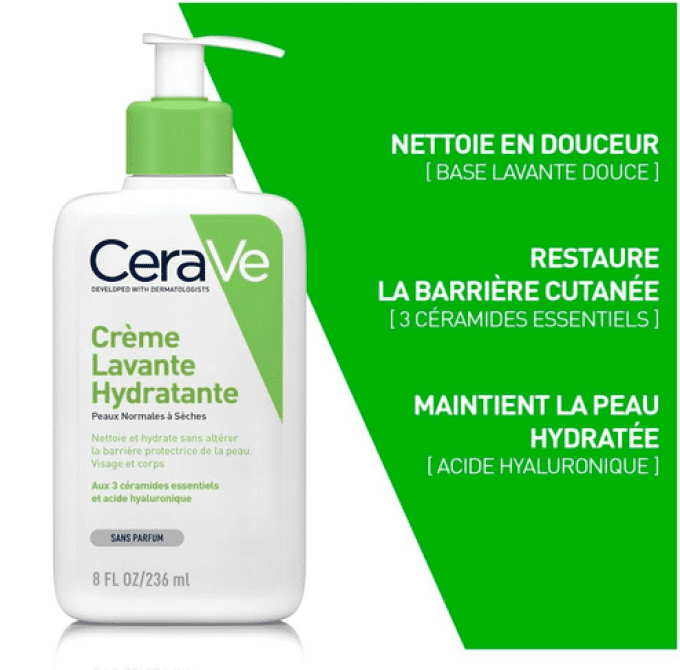 Cerave crème lavante hydratante 473 ml